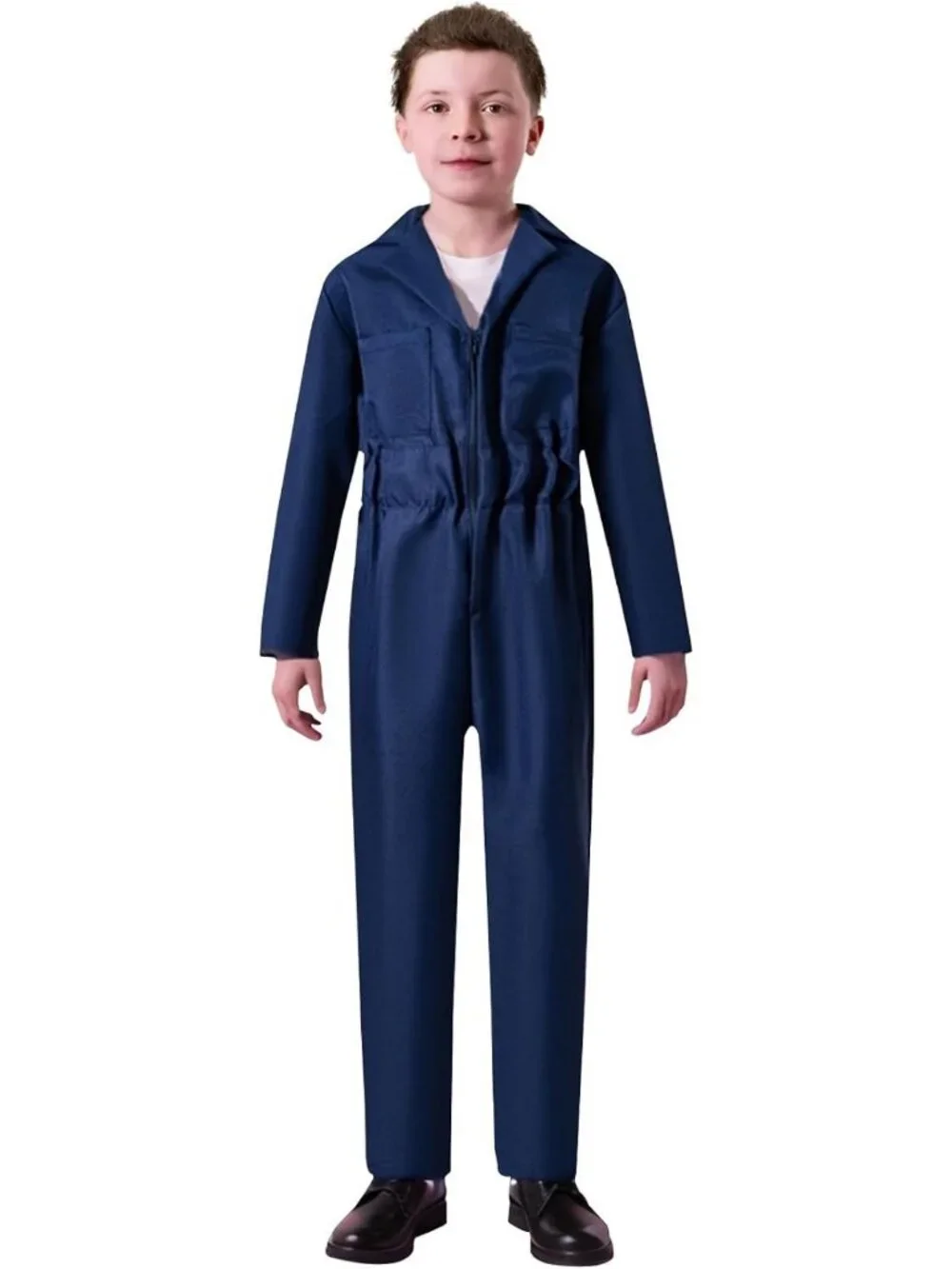 Kids Halloween Killer Costume - Classic Horror Cosplay Jumpsuit with Mask